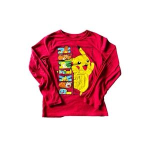 Pokémon Pikachu Boys Long Sleeve Graphic Tee.
